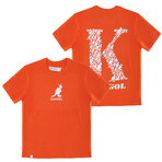 "K" Recycled Graphic Tee // Orange (L)