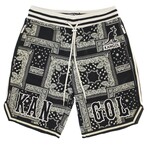 Paisley Shorts // Black (XL)