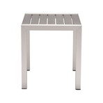 Cosmopolitan Side Table Gray & Silver
