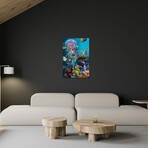 Electric Jellyfish At The Reef Print on Acrylic Glass // David Loblaw (16"W x 24"H x 0.25"D)