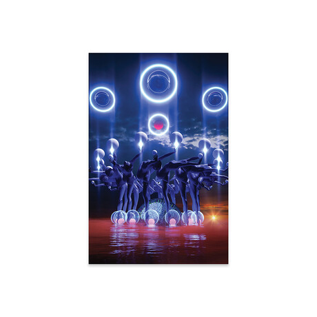 Circle Dance Print on Acrylic Glass // Evan Rhodes (16"W x 24"H x 0.25"D)