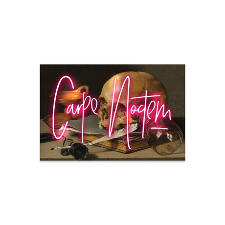 Carpe Noctem Print on Acrylic Glass // Ink & Drop (24"W x 16"H x 0.25"D)