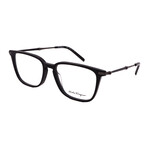 Men's SF2861 001 Square Optical Glasses // Black + Clear Demo Lenses
