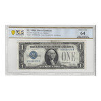 1928 $ 1 Silver Certificates Graded 64