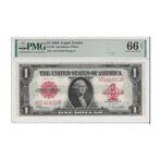 1923 $ 1 Legal Tender PMG 66 811