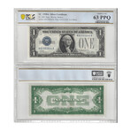 1928 $ 1 Silver Certificates Graded 63 PPQ