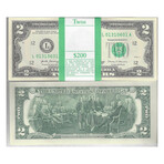 2017 A $ 2 Federal Reserve Pack # 601