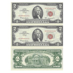 1963 $ 2 Legal Tender Quarter Pack 216 - 240