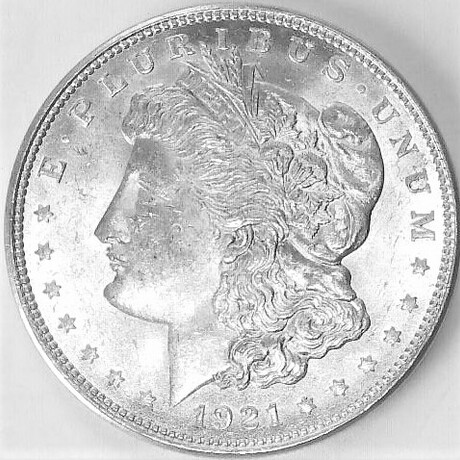 1921 P Morgan Dollar Brilliant Uncirculated Roll