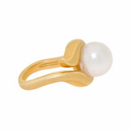 Assael Angela Cummings 18K Yellow Gold South Sea Pearl Statement Ring // Ring Size: 6 // Store Display