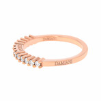 Damiani 18K Rose Gold Diamond Band Ring // Ring Size: 6 // Store Display