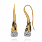Mimi Milano Tam Tam 18K Gold Diamond Drop Earrings // Store Display