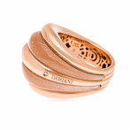 Damiani Spicchi di Luna 18K Rose Gold Diamond Sunstone Dome Ring // Ring Size: 5.75 // Store Display