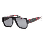 Men's Fashion PR22YSF-1AB5S0 Sunglasses // Black + Dark Gray