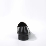 Lysander Wood Texture Loafer // Brown + Dark Blue (Euro: 44)