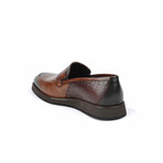 Poe Textured Dress Shoe // Brown + Black (Euro: 44)