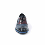 Otto Dress Shoe // Dark Blue + Bordeaux (Euro: 40)