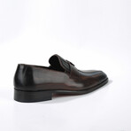 Lysander Wood Texture Loafer // Brown + Dark Blue (Euro: 44)