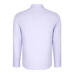 Placket Detail Button Down Shirt // Lilac (XXL)