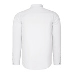 Front Pocket with Logo Button-Up // White (S)