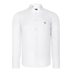 Front Pocket with Logo Button-Up // White (S)