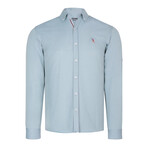 Placket Detail Button-Up // Sea Green (S)