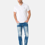 Wheaton Short Sleeve Polo Shirt // White (S)