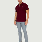 Belgium Short Sleeve Polo Shirt // Bordeaux (S)