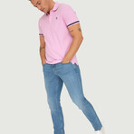 Belgium Short Sleeve Polo Shirt // Pink (S)