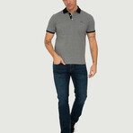 Brussels Short Sleeve Polo Shirt // Anthracite Melange + Black (S)