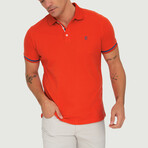 Belgium Short Sleeve Polo Shirt // Bright Red (S)