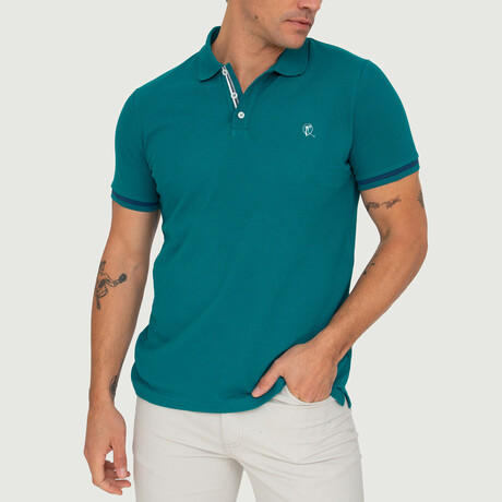 Belgium Short Sleeve Polo Shirt // Teal (S)