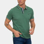 Amsterdam Short Sleeve Polo Shirt // Crepe Green (XL)