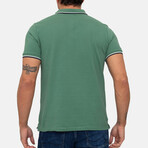 Amsterdam Short Sleeve Polo Shirt // Crepe Green (XL)