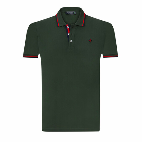 Amsterdam Short Sleeve Polo Shirt // Deep Green (S)