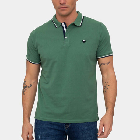 Amsterdam Short Sleeve Polo Shirt // Crepe Green (S)