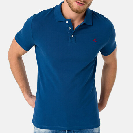 Wheaton Short Sleeve Polo Shirt // Royal Blue (S)