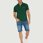 Belgium Short Sleeve Polo Shirt // Deep Green (S)