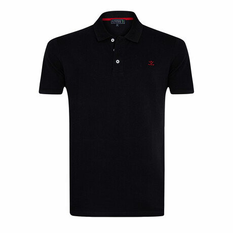 Wheaton Short Sleeve Polo Shirt // Black (S)