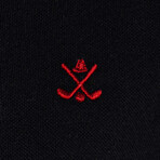 Wheaton Short Sleeve Polo Shirt // Black (S)