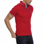 Amsterdam Short Sleeve Polo Shirt // Red (S)