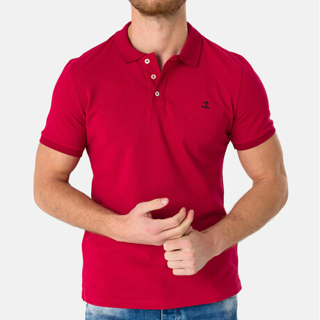 Wheaton Short Sleeve Polo Shirt // Bordeaux (S)
