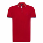 Amsterdam Short Sleeve Polo Shirt // Red (S)