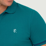 Belgium Short Sleeve Polo Shirt // Teal (S)