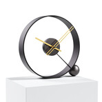 Endless Table Clock // Black + Gold