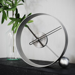 Endless Table Clock // Antique Silver