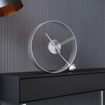 Endless Table Clock // Brushed Chrome