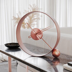 Endless Table Clock // Brushed Rose Gold