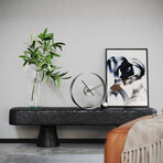 Endless Table Clock // Antique Silver