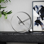 Endless Table Clock // Antique Silver